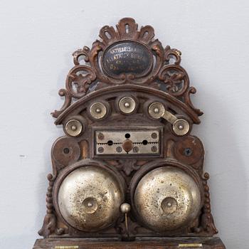 A Norwegian "Elektrisk Bureau" wall mounted telephone modell year 1898.