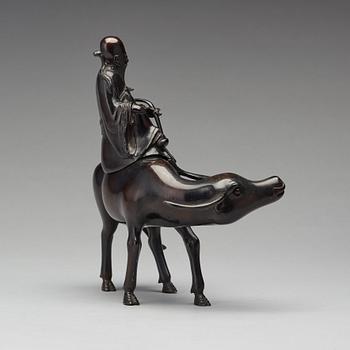 SKULPTUR, brons. Qingdynastin (1664-1912).