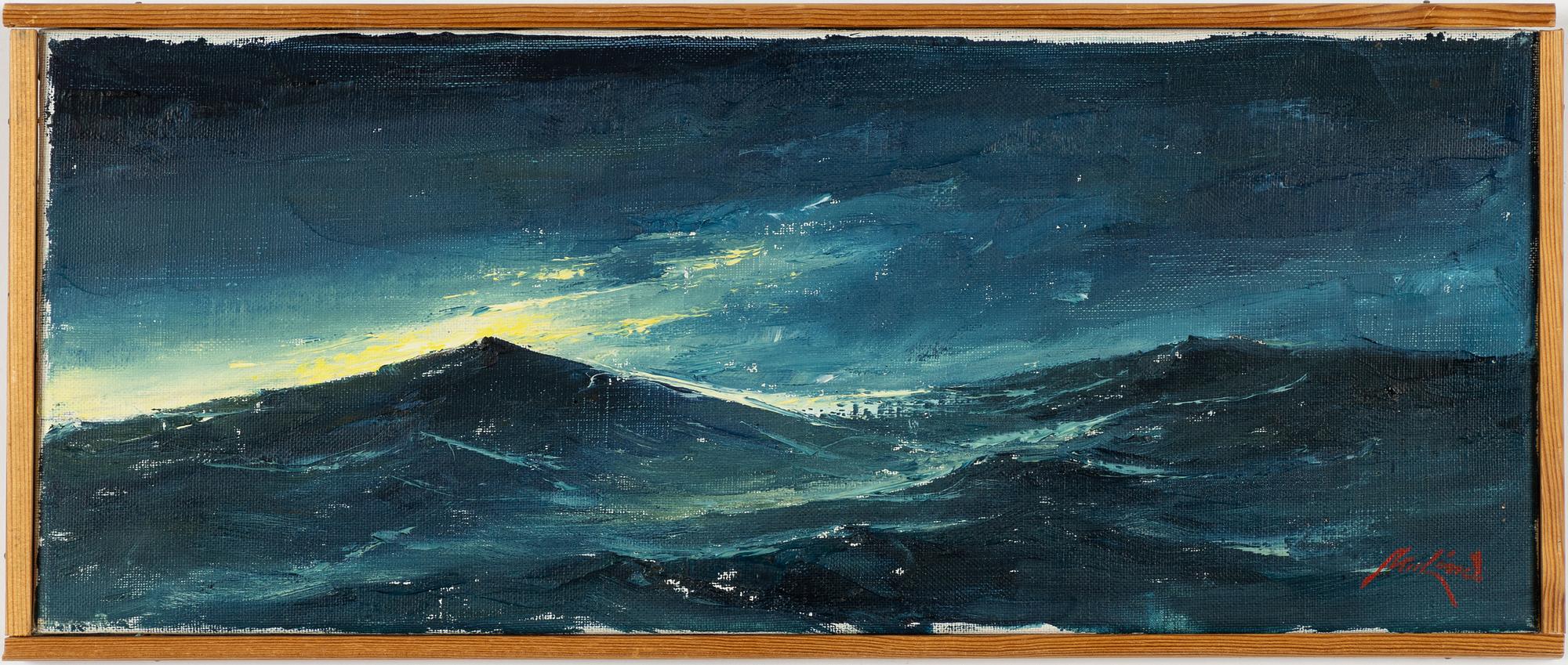 Axel Lind, Stormy sea.