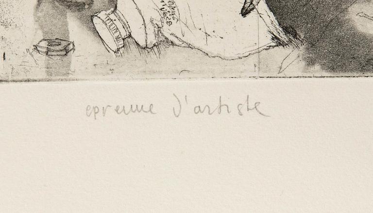 PG Thelander, Woman with Hedgehog.