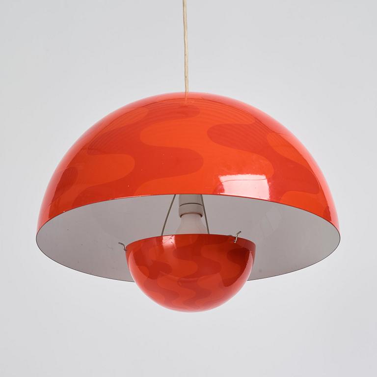 Verner Panton, a 'Flower Pot', ceiling lamp, Louis Poulsen, Denmark, 1970s.