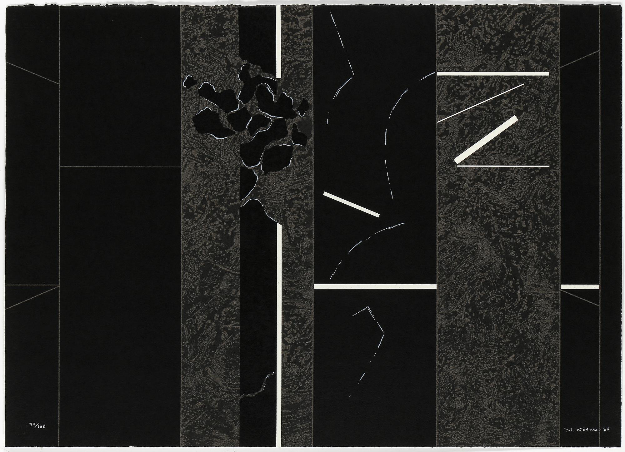 GRAFIKMAPP, "Grand Palais, Paris", Saga 90. Numrerad 77/150. 1989. Bl a Lennart Aschenbrenner, Curt Hilfon.