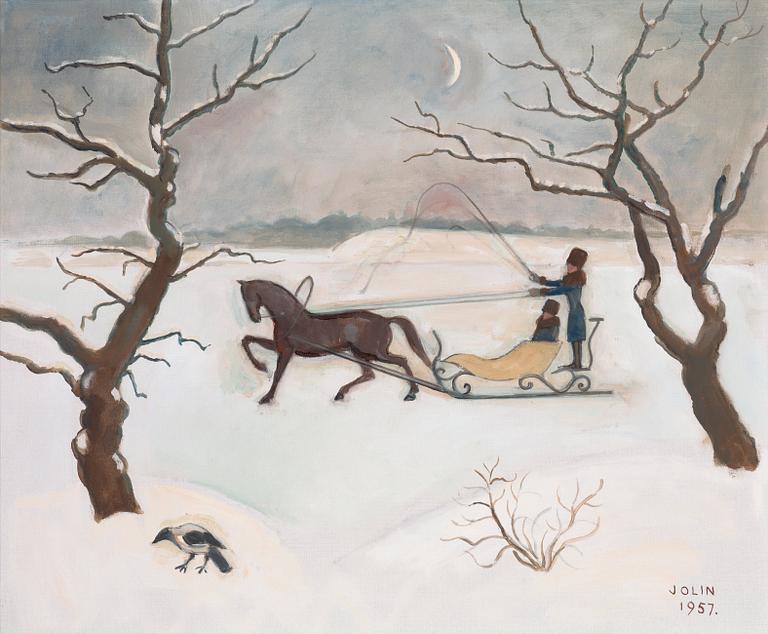 Einar Jolin, "Slädfärd" (The sleigh).