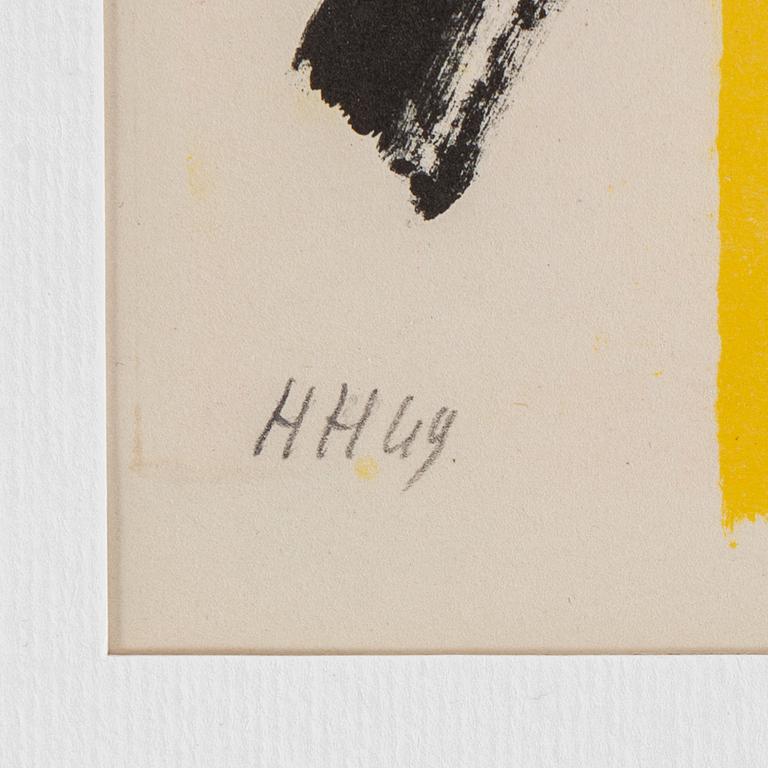 HANS HARTUNG, färglitografi, 1949, signerad med blyerts och numrerad 41/100.