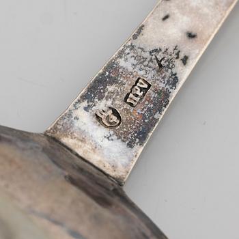 Soup spoon, silver, Hans Petter Vogt (active 1752–1804), Kristianstad.