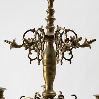 Ljuskrona, barockstil, omkring 1900.