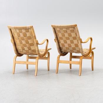 Bruno Mathsson, a pair of 'Eva' armchairs, Firma Karl Mathsson, Värnamo, 1959-62.