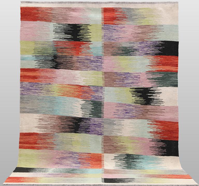 Matta, Kelim, modern design, ca 242 x 172 cm.