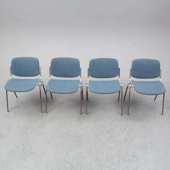 GIANCARLO PIRETTI, four chairs from Castelli, Italy.