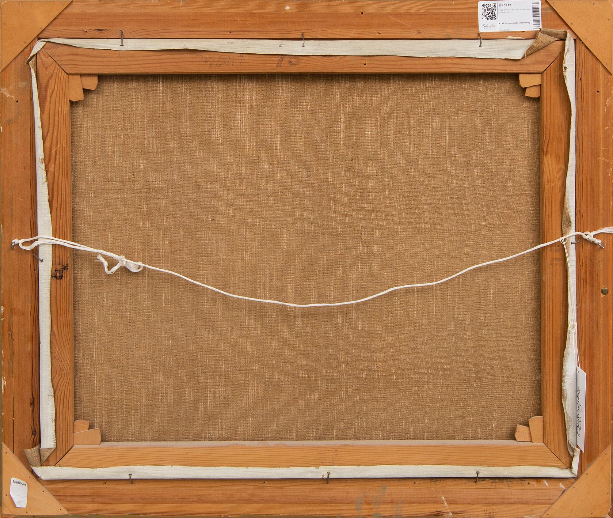 Fritz Kärfve, olja på duk, signerad, daterad -47.