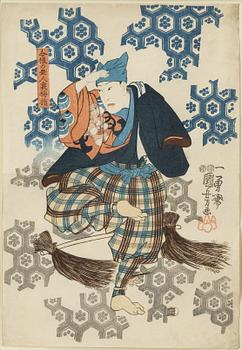 Utagawa Kuniyoshi, "Dansaren Umekozue".