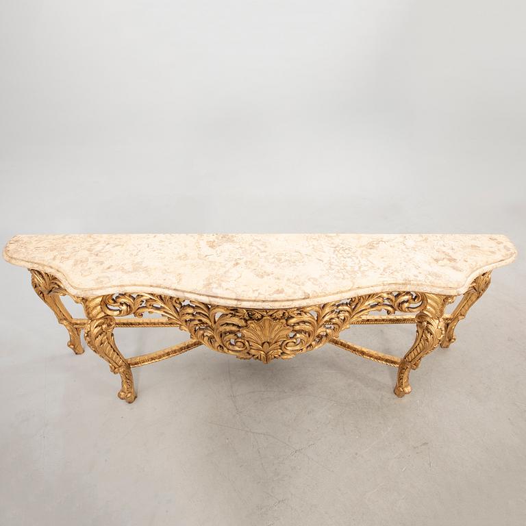 Console table in Rococo style, second half of the 20th century.