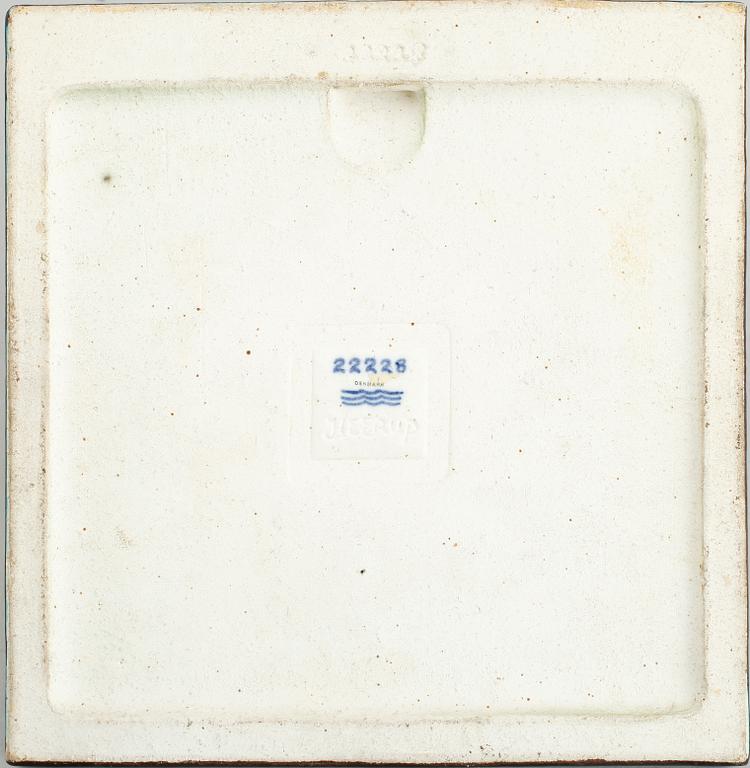 VÄGGRELIEF, stengods, Heerup, Royal Copenhagen, 1900-talets andra hälft.