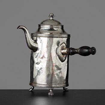 128. A late Gustavian circa 1800 coffee-pot.