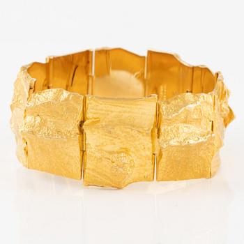 A Björn Weckström bracelet 18K gold "Golden Stream", for Lapponia.