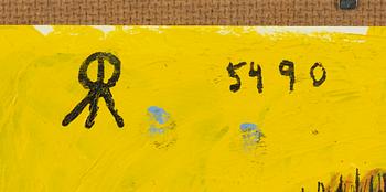 Roger Risberg, "Självporträtt med pipa".