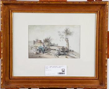 OKÄND KONSTNÄR, akvarell, sign o dat. Antoine Klauber, 1794.