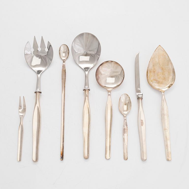 Tapio Wirkkala, a 16-piece 'Tapio' silver cutlery set, Kultakeskus, Hämeenlinna 1960s-70s.