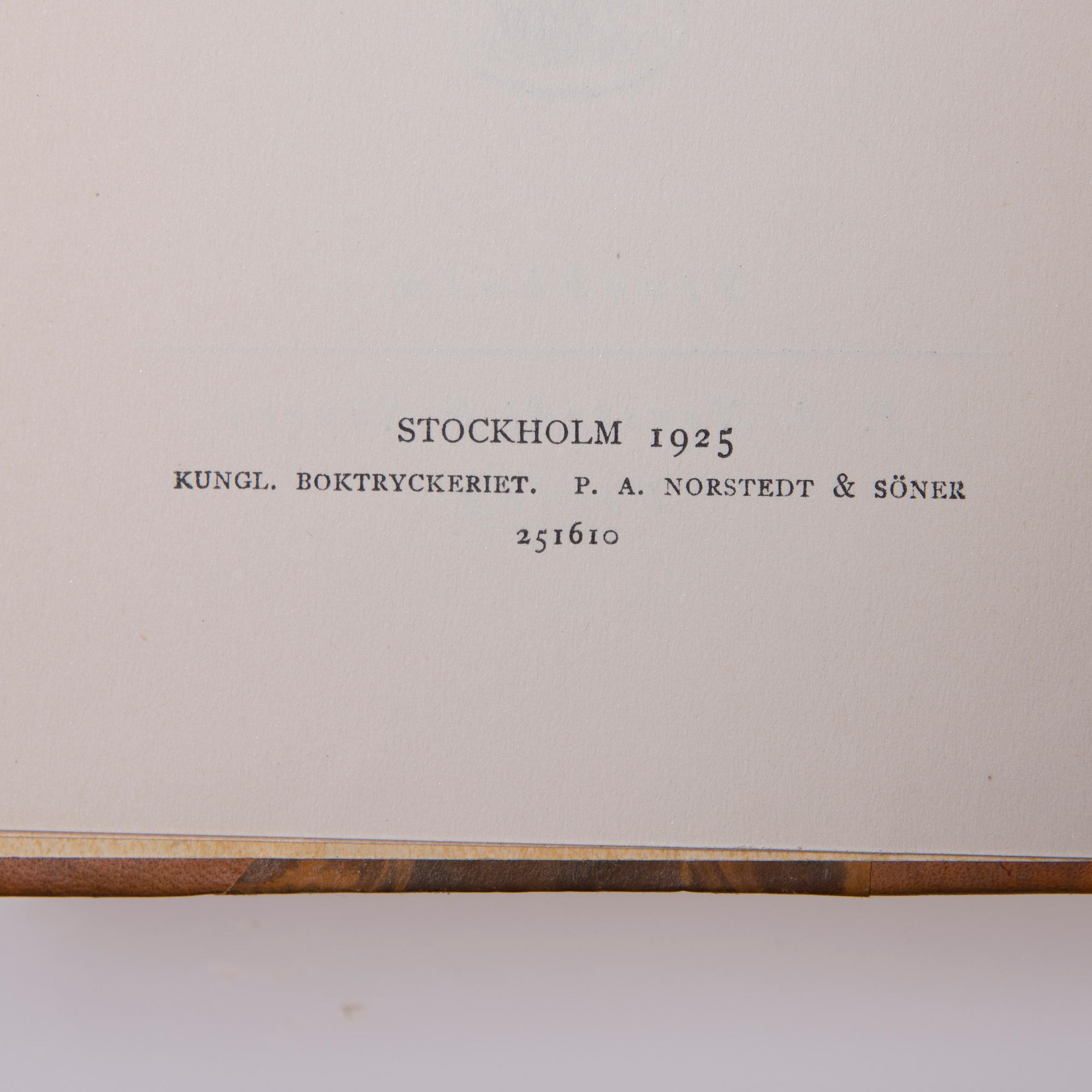 FREDRIK BÖÖK, 4 VOL. P.A Norstedt & Söner, Stockholm 1925-1926.