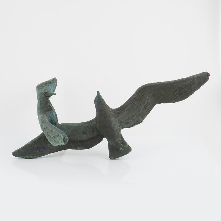 Ulf Tikkanen, sculpture, bronze, signed with initials.