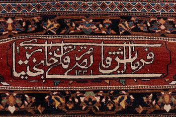 An antique 'khan carpet', Bakhtiari, western persia. c. 550 x 350 cm.