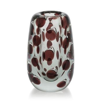 Saara Hopea, Vase, "Panther", signed S. Hopea Nuutajärvi Notsjö -55.