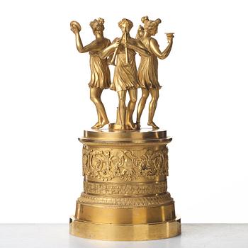 A French Empire centre piece, part of, early 19th century.