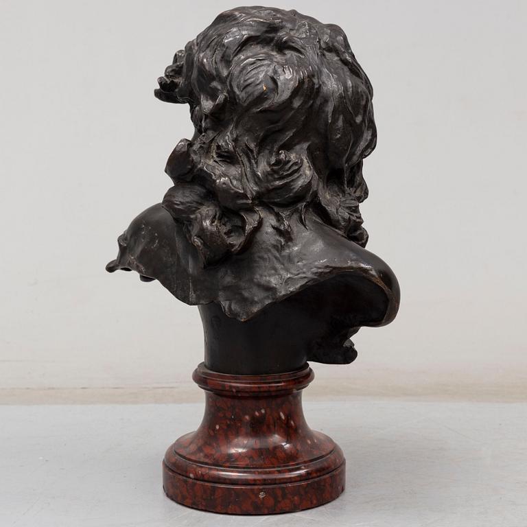 JEAN-ANTOINE INJALBERT, sculpture, bronze, signed.