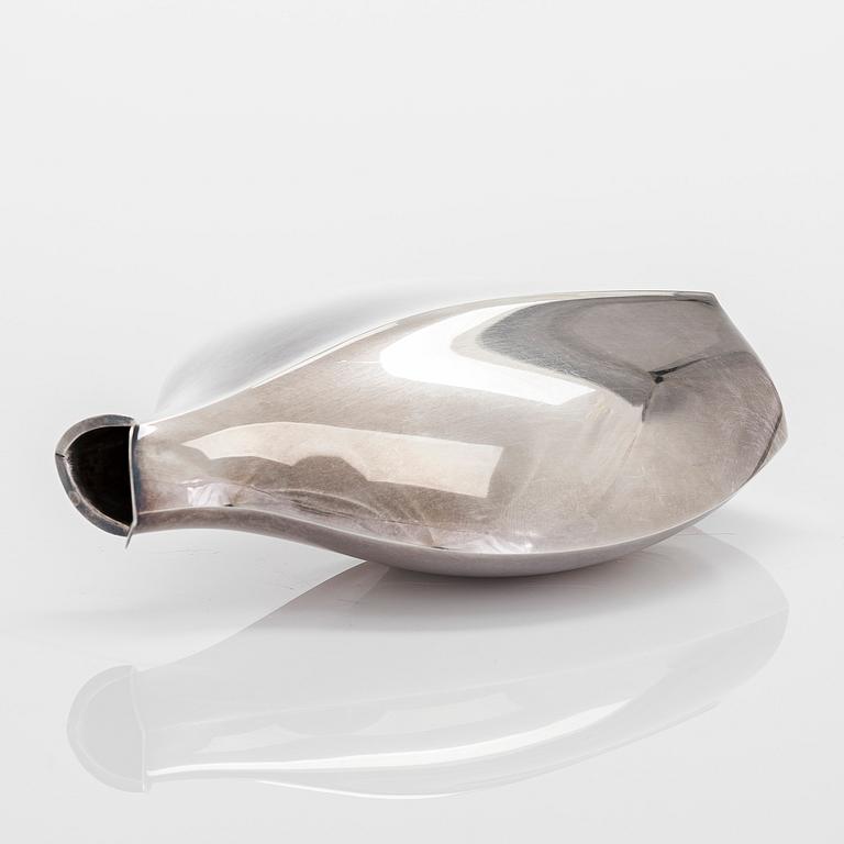 Tapio Wirkkala, maljakko, hopeaamalli TW 42, Kultakeskus, Hämeenlinna 1961.