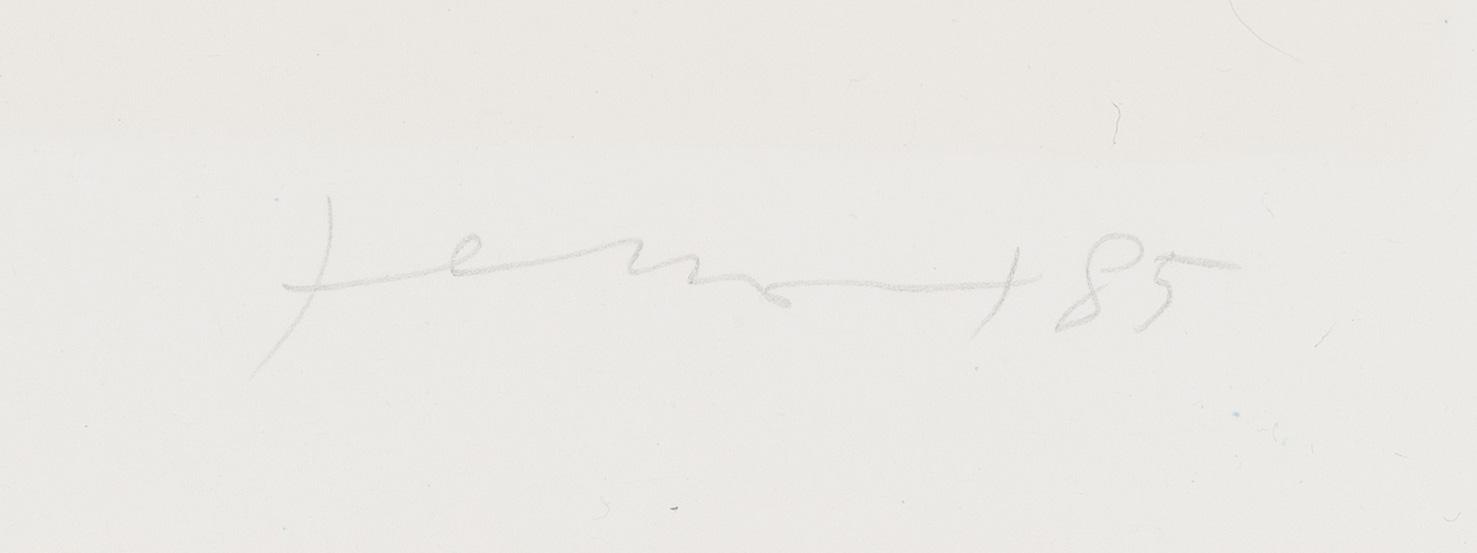 Gianfranco Ferroni, lithograph, signed and dated -85, numbered 11/99.
