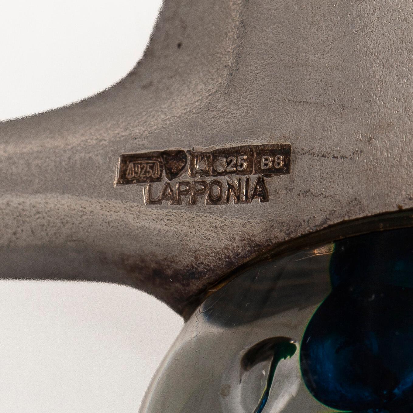 Björn Weckström, pendant, “Space apple”, silver, acrylic, Lapponia 1979.