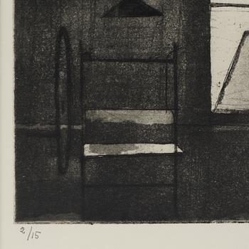 Philip von Schantz, etching. Signed and dated -53. Numbered 2/15.