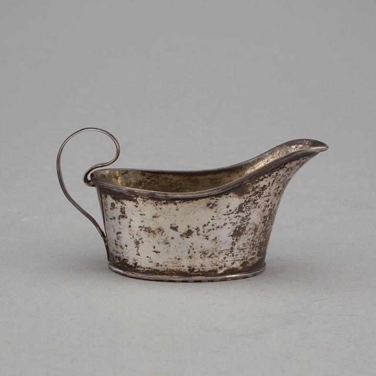 GRÄDDKANNA, silver, Bengt Tornberg, Linköping 1811. Total vikt 84 gr.