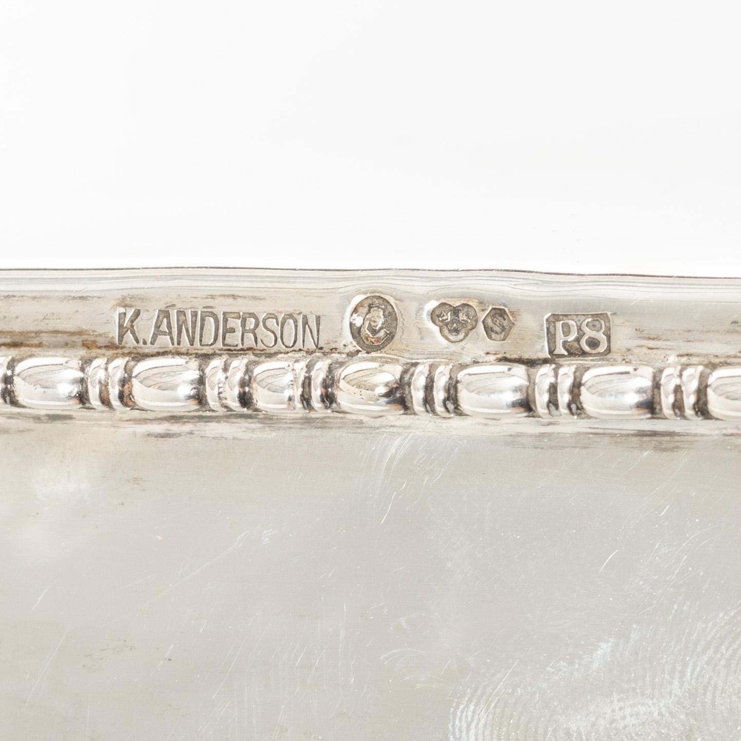 Box, 2 pcs, silver, Sweden, first half of the 20th century.