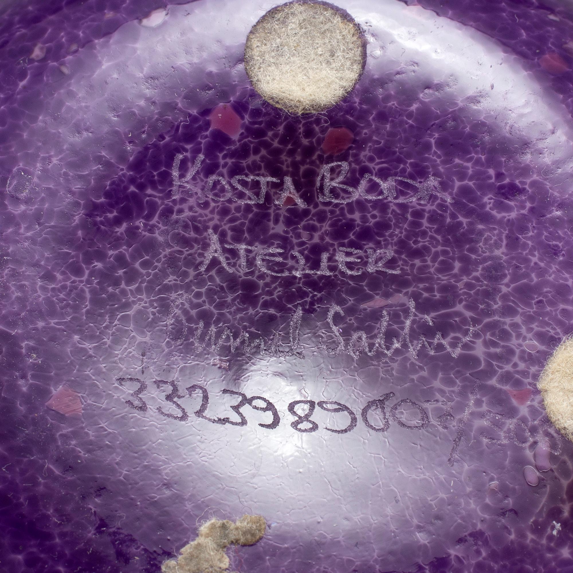 GUNNEL SAHLIN, frukter, 12 st, glas, Kosta Boda.