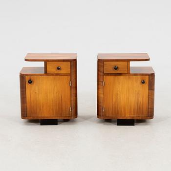 Sängbord ett par Art Deco-stil 1900-tal.