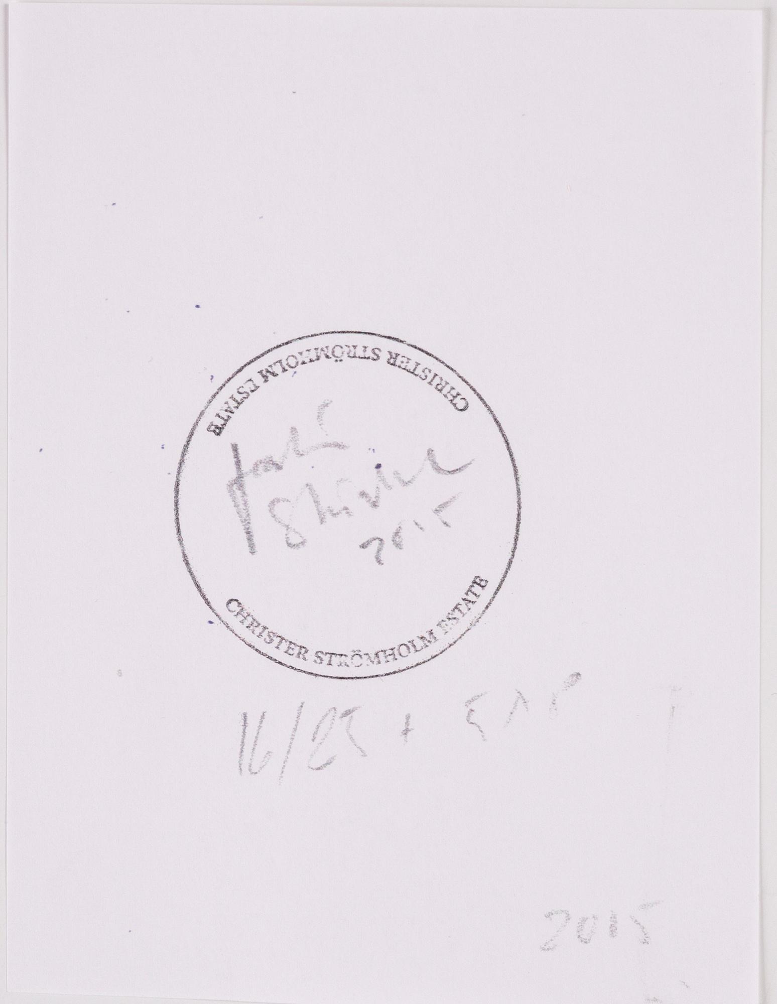 Christer Strömholm, photograph stamped by Christer Strömholm Estate, numbered 16/25 on verso.