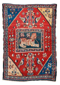 373. SEMI-ANTIQUE LORESTAN probably. 197 x 140 cm.