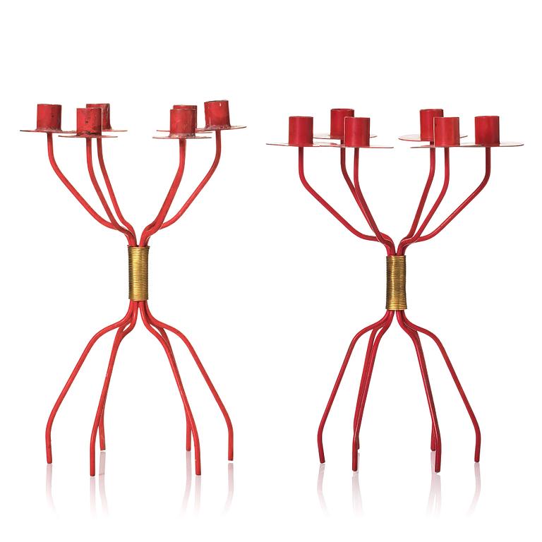 Hans-Agne Jakobsson, kandelabrar 1 par, "S 557", Hans-Agne Jakobsson AB, Åhus, 1950-tal.