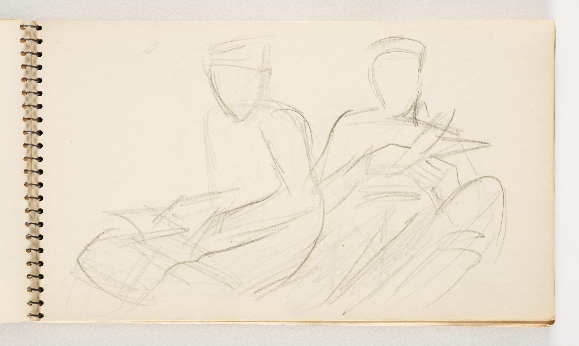 Lotte Laserstein, 4 skissböcker med blyertsteckningar.