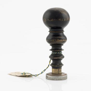 A seal for the comital line of Ribbing (no. 98), late 18th century.