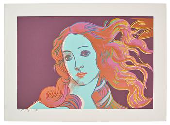 Andy Warhol, "Sandro Botticelli, Birth of Venus".