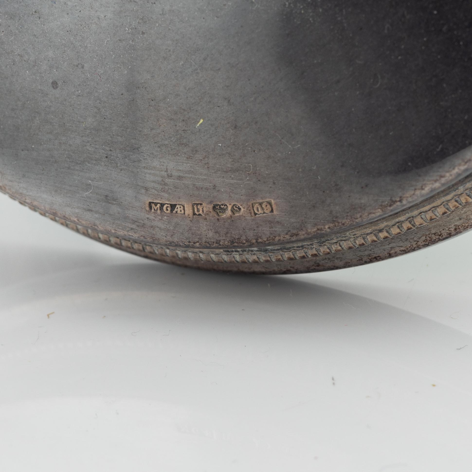 Eric Löfman, ljusstakar, ett par, silver, MGAB, Uppsala, 1966.
