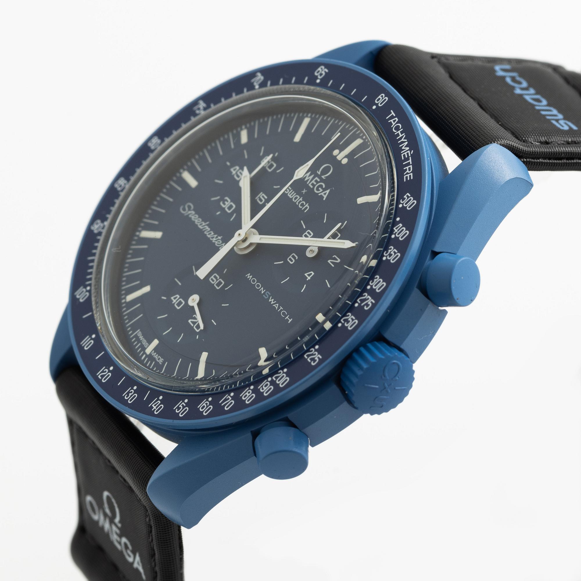 Omega/Swatch, MoonSwatch, "No Reserve", collection of 14 pcs, chronograph, wristwatches, 42 mm.