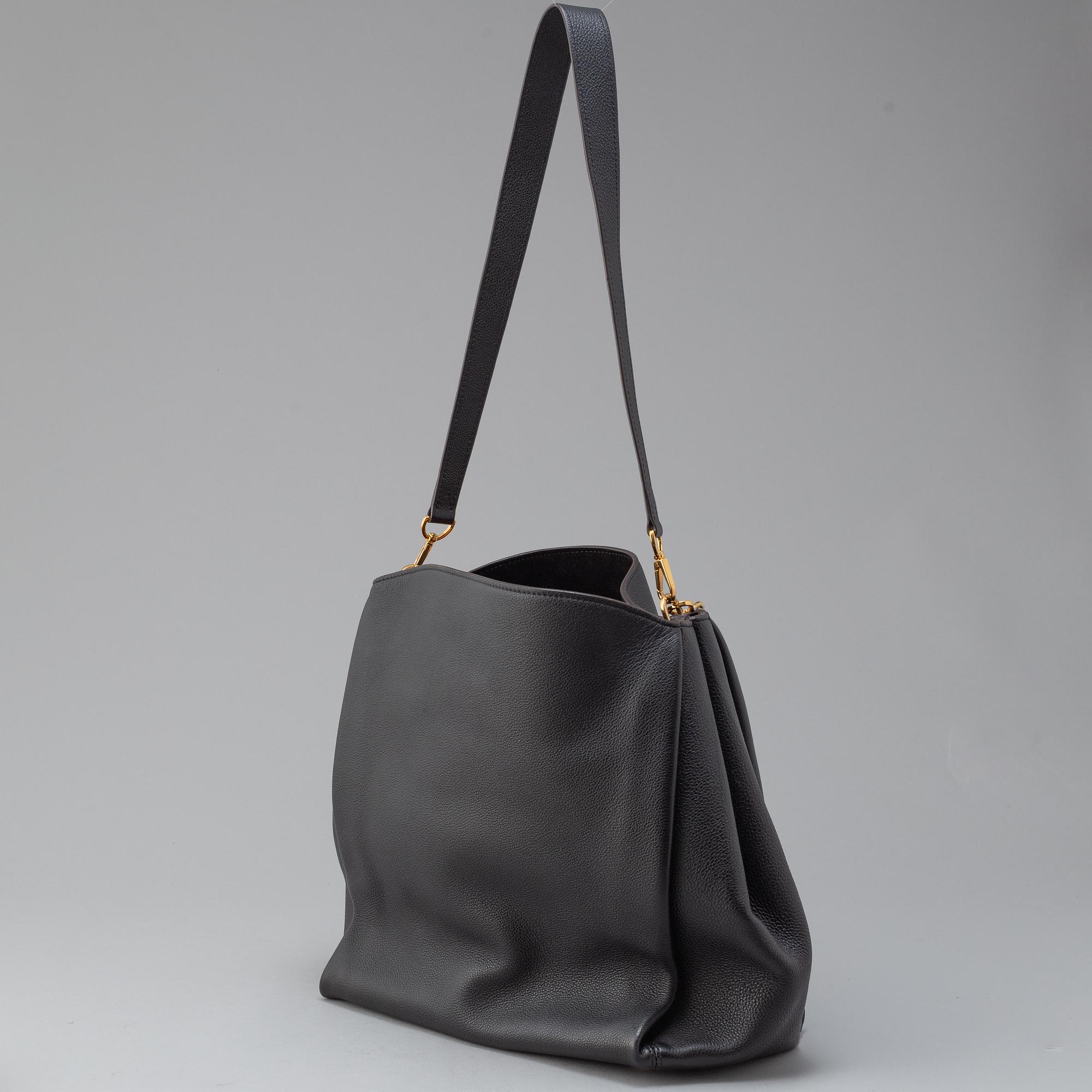 Black Parnassea Python Handle Babylon Tote Bag.
