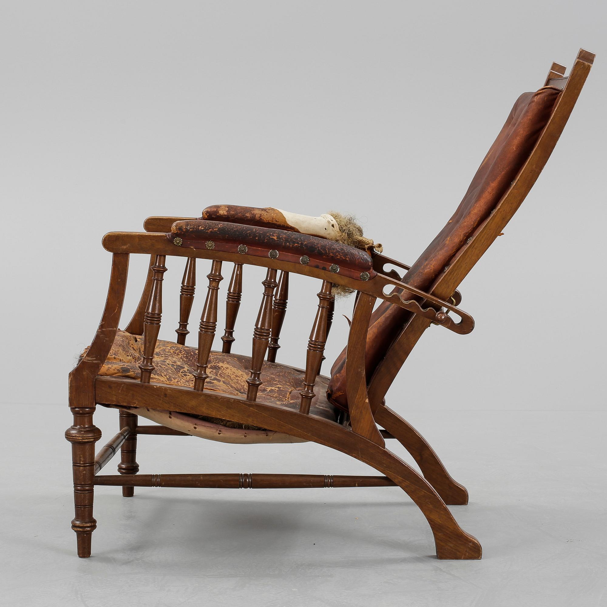 FÅTÖLJ, nyrenässans, 1800-talets slut.