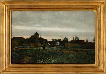 OSCAR TÖRNÅ, olja på duk, sign o dat 1874.