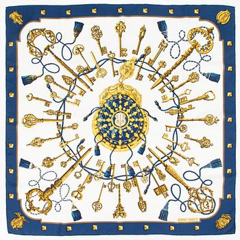 Hermès, "Les Cles", scarf.