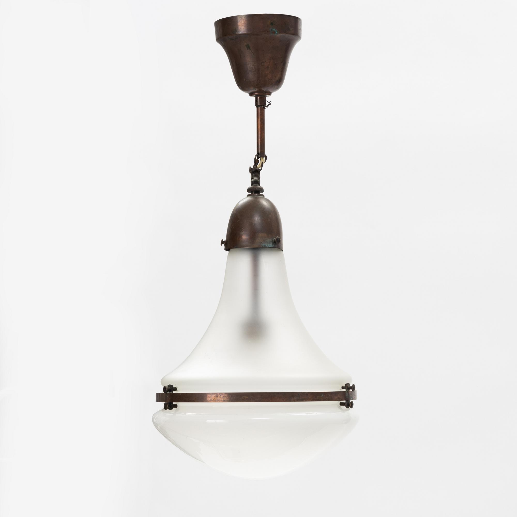 Peter Behrens, a 'Luzette' ceiling lamp for AEG (Allgemeine Electricitäts-Gesellschaft), Germany.