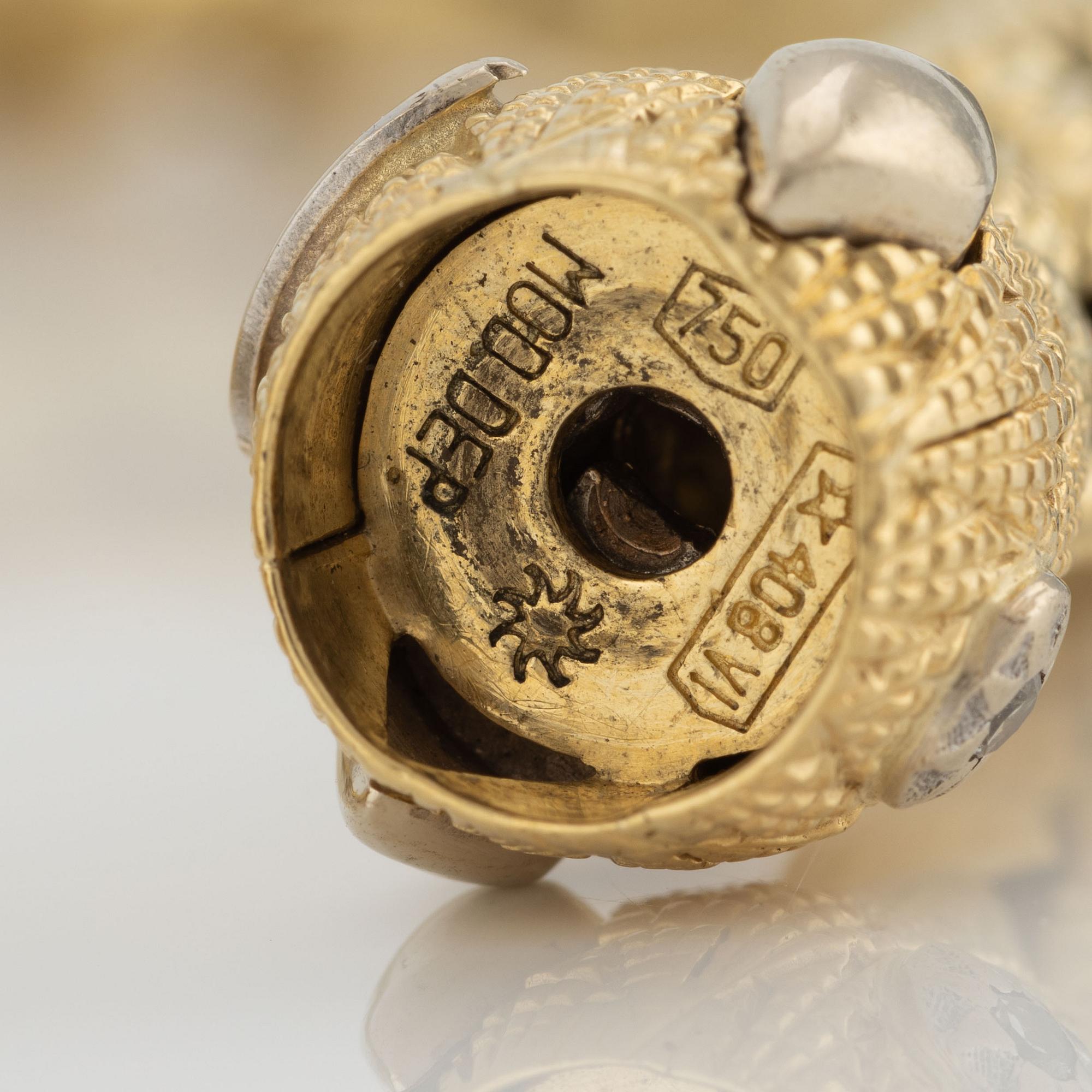 Chimento, bracelet, 18K gold, stretch, Vicenza, Italy.